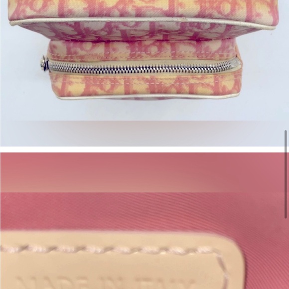 Dior Pink and Cream Monogram trotter Crossbody Bag - Picture 6 of 8